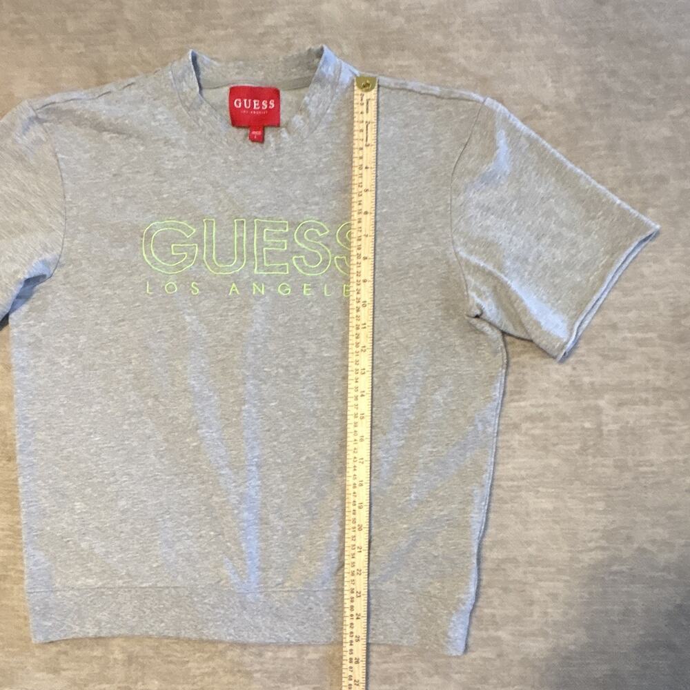 GUESS Los Angeles Gray Logo Graphic Print Crew Neck Cotton Tee Men’s L - Picture 3 of 7